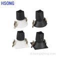 Trimless White/Black Embedded LED COB Downlight Spotlights